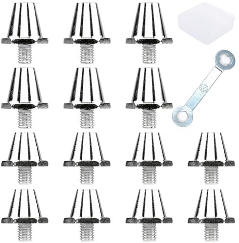 YOYEAH 14 tornillos de aluminio para botas de fútbol Nike, 11 mm/13 mm, con llave, tacos de repuesto para Nike, hombre