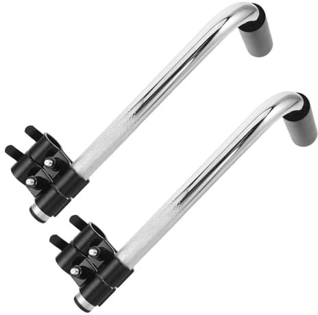 2 Stück Rollstuhl-Schiebegriffverlängerung, Universelles Rollstuhlzubehör, Verstellbare Verlängerung Aus Edelstahl For Transportstuhlteile