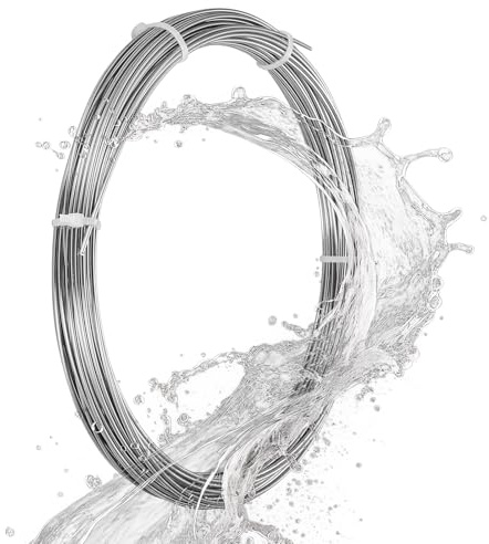 1 Rollo Alambre Acero Inoxidable 304, Alambre Manualidades 2 mm x 25 m, Alambres de Metal para manualidades, DIY joyería, escultura, achique, bonsáis, artísticos