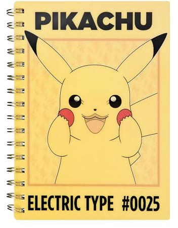 Undercover - Pokémon Spiralnotizbuch mit 3D Pikachu Effekt - Spiralblock für Notizen, Schule und kreative Ideen - Ideal für Schule, Freizeit und Pokémon Fans