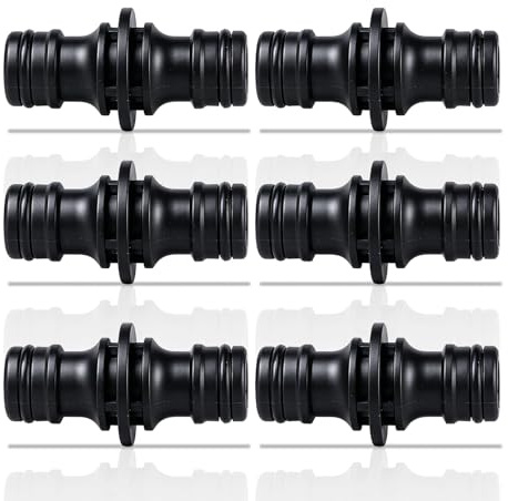 6 Pièces Raccords De Tuyau D'arrosage, 1/2 Raccord Tuyau D'arrosage, Raccord De Tuyau Double Face, Pour Une Connexion Sûre Des Tuyaux, Connexion De Deux Tuyaux Pour La Prolongation