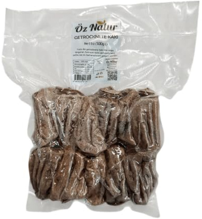 Öz Natur | Getrocknete Kaki, Persimone, Trockenfrüchte, Vakuumiert 500g