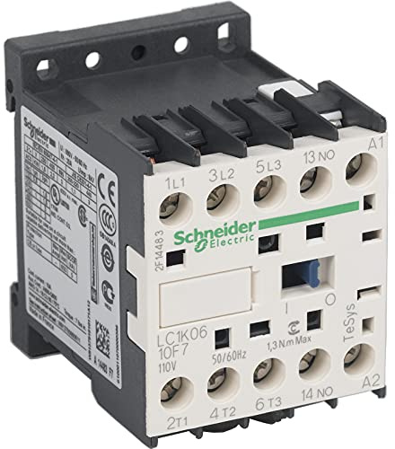 Schneider Electric LC1K0610F7 TeSys K Contactor 6A 110V