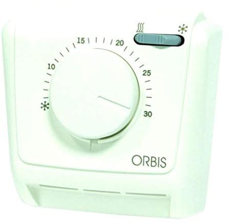 Orbis CLIMA MLW Bianco Termostato analogico da parete, selettore EST/INV