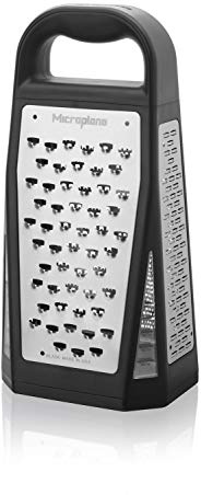 Microplane 34009 Box Grater, Stainless Steel, Black