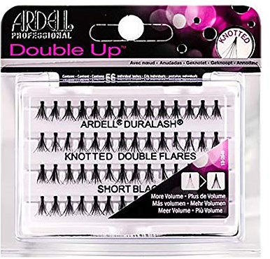 ARDELL Double Up Individuals Knotted Eye Lashes, Short, Black