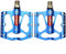 Fahrradpedale von UPANBIKE, ultraleicht, 1,43 cm, dreifaches Lager, aus Aluminium, blau