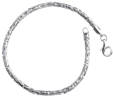 Königskette Armband rund Silberarmband - Breite 3mm - 925 Silber Länge wählbar von 16cm-25cm