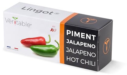 Lingot® Peperoncini Jalapeno - Compatibile con Orti Interni Véritable® ed Exky® - Ricarica pronta all'uso - Substrato con Semi Integrati