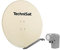 TechniSat SATMAN 850 Plus - Satellitenschüssel (85 cm Sat Spiegel mit Masthalterung und UNYSAT Universal-Quattro-LNB im Wetterschutz-Gehäuse, Multischalter wird benötigt) beige