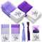 Leere Duftsäckchen Lavendelbeutel,RoadLoo 40 Stücke Lavendelsäckchen Leere Beutel Geschenksäckchen Blumendruck Tasche Duftsäckchen Kordelzug Blumendruck säckchen zum befüllen Duftbeutel Organzabeutel