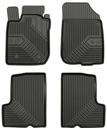FROGUM No.77 Gummimatten Ganzjahresset von Auto Fußmatten Autofussmatten für Dacia Duster I 2010-2013 | Langlebiges TPE Material