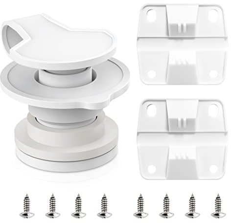 Cooler Replacement Parts Kit for Coleman,Ice Chest Plastic Hinges,Cooler Standard Drain Plug Assembly and Stainless Steel Screws Sets Compatible with Coleman Coolers(1 Shaft Length)