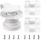 Cooler Replacement Parts Kit for Coleman,Ice Chest Plastic Hinges,Cooler Standard Drain Plug Assembly and Stainless Steel Screws Sets Compatible with Coleman Coolers（1 Shaft Length）