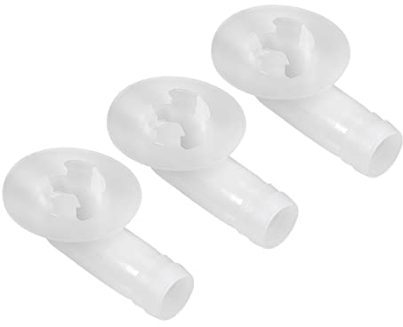 PATIKIL 18mm Aria Condizionatore Scarico Flessibile Connettore Gomito Raccordo, 3pz per Mini-Split Unità e Finestra AC Unità