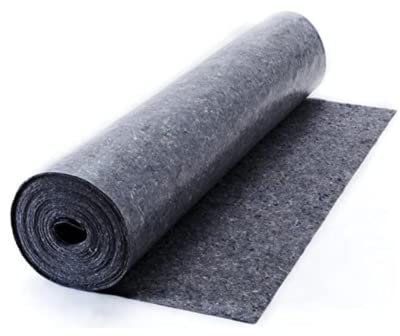 Feltro protettivo antiscivolo in poliestere assorbente, rotolo 1x50mt, 220 gr/mq per pittura (TIPO PESANTE),imbianchino o lavori di manutenzione per proteggere pavimenti e altro