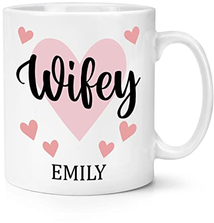Tazza personalizzabile con nome mogliettina da 283,5 ml