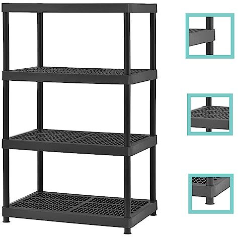 TAHA® Computer Desk with Storage Shelf, 120 x 45 x 72cm Home Office Desk with Metal Frame, Study Table, Easy Assembly