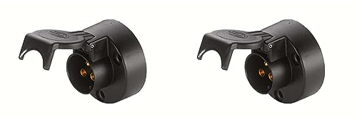 HELLA - Steckdose - 24V - 3-polig - Stecker: Schraubkontakt - schwarz - 8JB 001 933-031 (Packung mit 2)