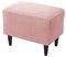 Highdi Ottomane Schonbezug Hockerbezug, Karierter Jacquard Stoff Einfar Big Hocker Hussen für Fußhocker, Stretch Bezug Waschbar Ottomane Abdeckung Überzug Hocker Protector (Rosa)