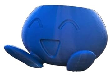 UsmAsk Blumentopf-Übertopf, Oddish Flower Sukkulenten, Sukkulenten-Blumentopf, Blumentopf, Übertopf, Topf, Zimmerpflanzen, Sukkulenten, Blumen (Farbe: Blau, Größe: S) (Blau S)