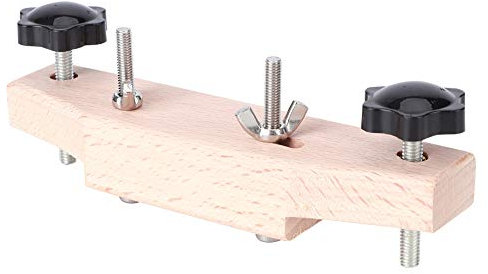 Guitar Bridge Clamp, Professional Wood Guitar Bridge Replacement Maple Luthier Maintenance Tools with Wrench