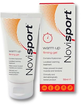 Novisyn Novisport Warm Up Firming Gel 50ml – Pre Training Warming Muscle Rub - Massage Gel for Muscles & Joints for Sporting & Active Men & Women