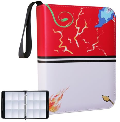 Fweel Sammelkarten Binder Deluxe - Premium 9-Pocket Album mit 900 Taschen, Idealer Kartenspeicherbinder für Jungen und Mädchen, Sammelbuch Hülle für Kartenliebhaber