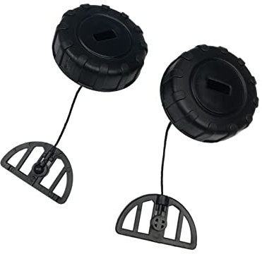 Hicello 2PCS Chainsaw Fuel Caps for MS 170 MS180, Replacement Tank Cap compatible with Stihl Chainsaw 017 018 MS170 180, Chainsaw Parts Replacement Accessories Black #1130 350 0500