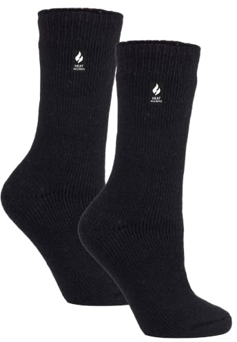 HEAT HOLDERS | Damen Original Thermosocken (2er-Pack) | Superweichem Plüsch-Innenfleece | 37-42 EU