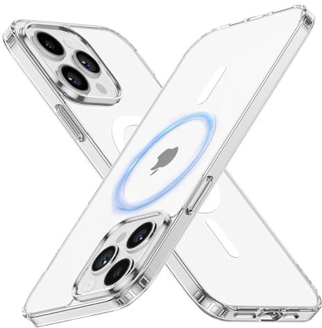 Cokwi Cover Magnetica per iPhone 14 Pro (6,1 Pollici) Compatibile con MagSafe Protezione Antiurto Suprema – Magnetismo Potente e Protezione Militare – Custodia Sottile – Trasparente