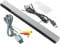 PEGLY 2 in-1 Wii AV Composite Audio Video Cable Wired Infrared Ray Sensor Bar Compatible with Nintendo Wii and Wii U