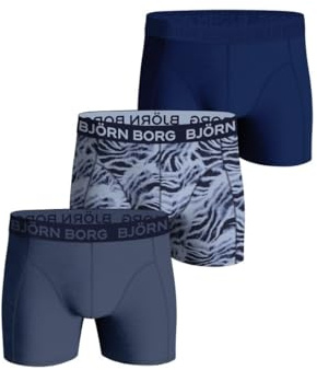 Bjorn Borg 3 Pack Essentials Cotton Stretch Boxers-MULTIPACK 12