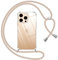Pnakqil Coque pour iPhone 16 Pro avec Cordon, Transparente Silicone Housse avec Réglable de Collier Anti-Chute Etui pour iPhone 16 Pro, Ètuis à Bandoulière 6.3, Kaki