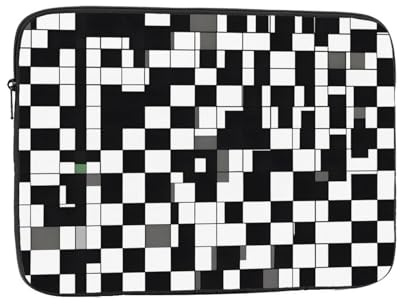 POEZJZW Sacoche pour ordinateur portable de 13 - Noir et blanc - Pour ordinateur portable de 13, noir, 13 inch