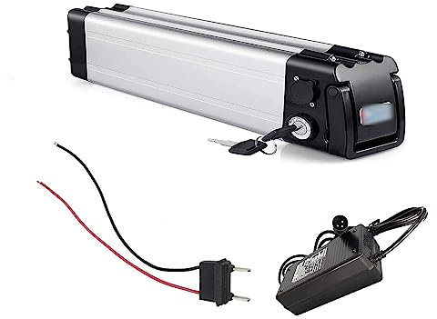 Lithium battery,36V 48V Lithium Battery 10AH 12.5AH 15AH 18AH 20AH Replacement Battery Lithium Ion Battery Pack with Charger+BMS for 0-1000W Motor