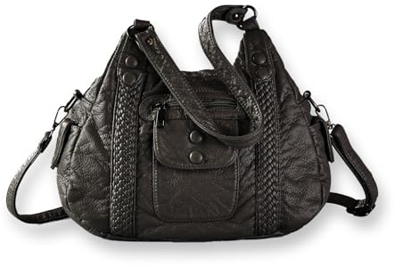 Coopers of Stortford Ladies Braided Organiser Bag Black Or Burgundy