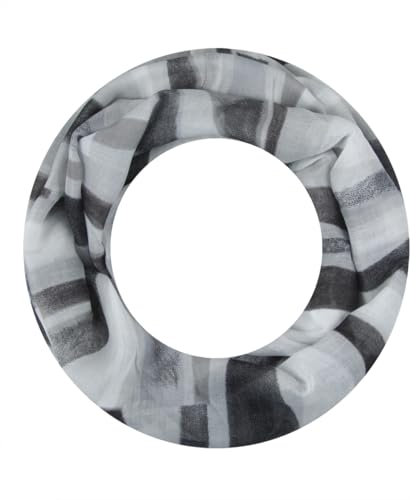 Majea Loop Schal Damen Schlauchschal Halstuch schmaler Loopschal (880052) (schwarz 10)