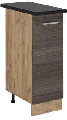 Vicco Meuble de Cuisine R-Line, Gris Noble, 30cm, PT Anthracite