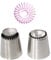 Set di 2 beccucci russi per tubazioni Sultan Tip Ugello da forno Anello di cottura Biscotti Stampo Kit Wilton Cake Decoration Forniture Miglior regalo da cucina