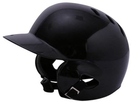 perfk Baseball -Schlaghelm für Kinder Doppelohr Atmungswache Softball Helm für Spielsport im Freien Training Teenager, Schwarz
