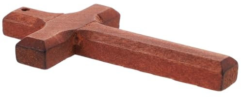 SEWOART 5stücke Holz Kreuz Anhänger Für Diy Schmuckherstellung Dekorative Armband Pendants Hochwertigem Holz Für Bastelprojekte Und Persönliche