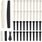 TIESOME Lot de 36 chevilles de chevalet pour guitare acoustique, 2 goupilles de selle 2 écrous et tire-goupilles de rechange et accessoires, pont de guitare, accessoires de guitare, accessoires de