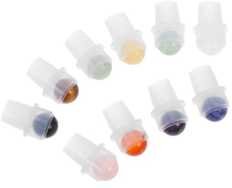 HEATSHAKING 10stücke Ätherische Öl Rollerflaschen Mit Jade-stone-kugeln Auslaufsichere Aufsätze Für Parfüm Und Öle Wiederverwendbare Flaschen Für Präzise Anwendung