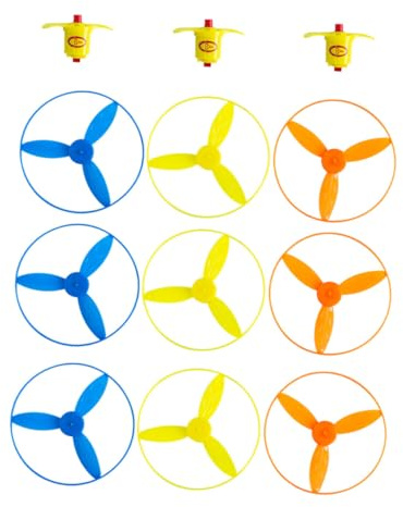 GOOHOCHY 8 Sets Colorful Flying Disc Ejection for Launchers, 24pcs Mixed Color Flying Saucer Discs, Outdoor Fun Game for Random Color