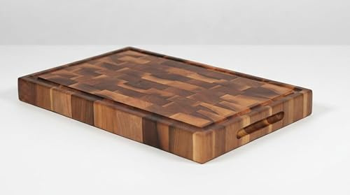 Planche à Découper en Bois de Noyer Massif, 40x25 cm, Usage Quotidien et Présentation