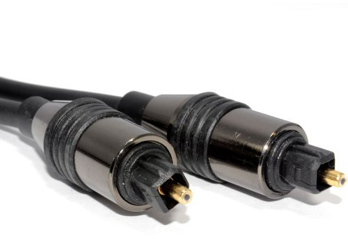 kenable Black TOS Link TOSLink Optical Digital Audio Cable 5mm Lead 20m [20 metres]