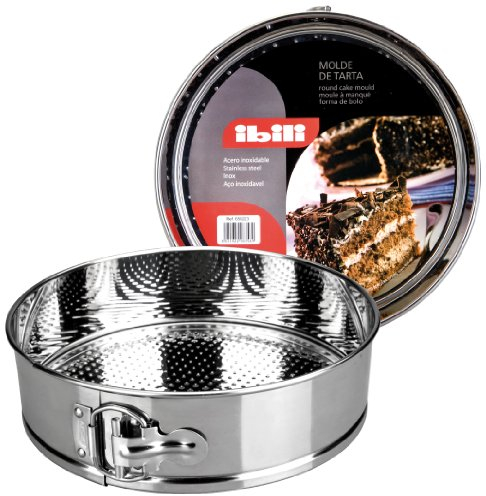 Ibili Molde Desmontable INOX 23 CM, Stainless Steel, Plata, 23 x 23 x 6 cm, 2
