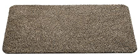 Hamat F & S Aqua-Stop Premium Schmutzfangmatte, robust und waschbar bei 30 Grad, 40 x 60 cm, Farbe Granit