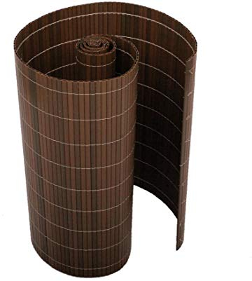 bambus-discount.com AUSLAUF Kunststoff Sichtschutz 100 x 300cm Farbe: nussbaum Modell Exclusiv - Sichtschutz Balkon Terasse Garten Sicht Schutz Sonnenschutz Windschutz
